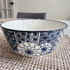 Floral Ceramic Bowl Set of 2 6”